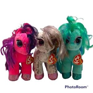 đ Bundle of TY Beanie Baby Ponyâs, 3pc.